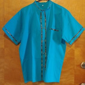 Blue 🔵 manta shirt from Oaxaca